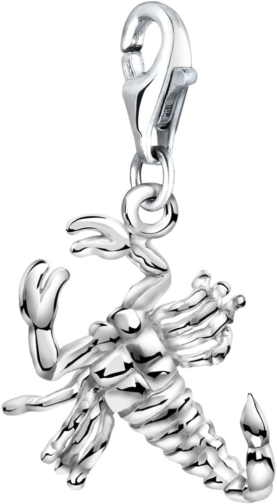Detalle de Nenalina Skorpion Karabiner Charm Anhänger aus 925 Sterling Silber (713198-000) für Bettelarmbänder