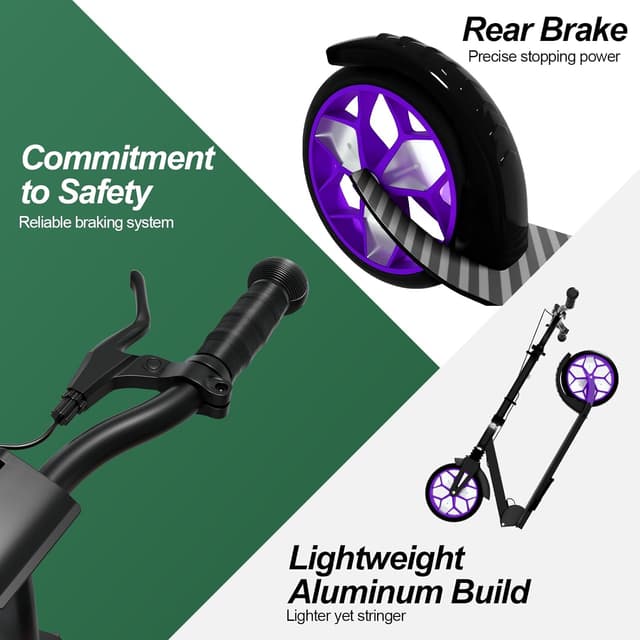 Thumbnail 4 de MEE GOO Foldable Kick Scooter 8" Wheels