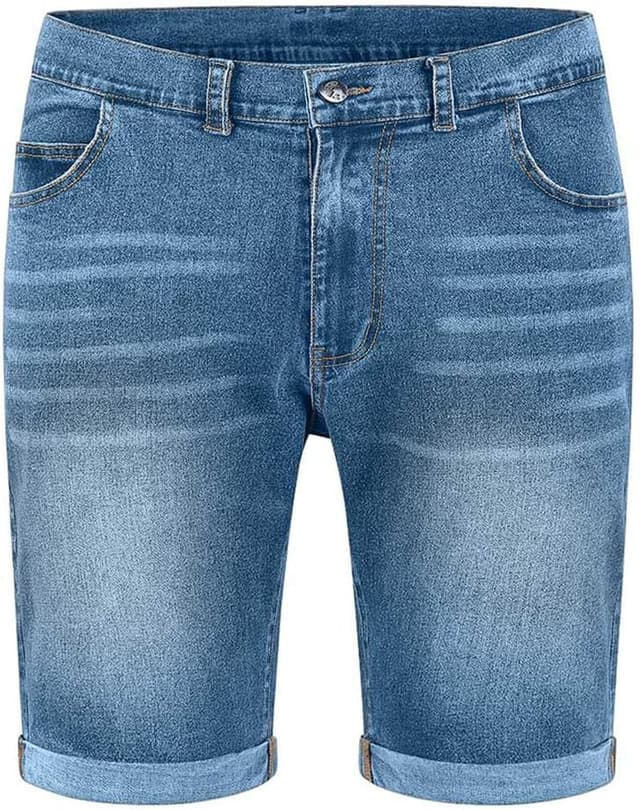 Detalle 2 de Short Jean Homme ZOXOZ Bermuda en denim stretch – coupe slim pour l’été