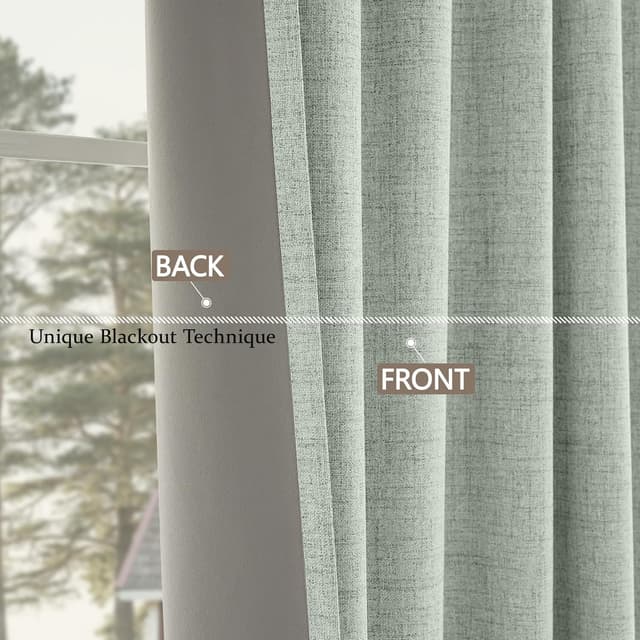 Detalle 1 de CUCRAF 100% blackout curtains 90 inch