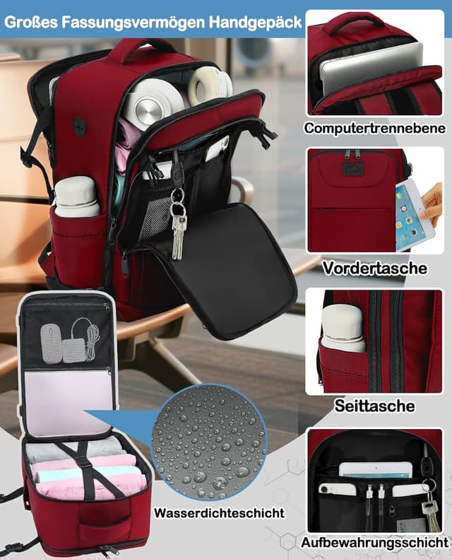 Thumbnail 3 de LYNXCHER Handgepäck Rucksack 40x20x25