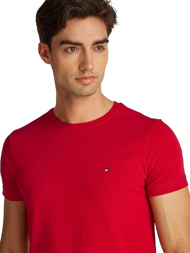 Thumbnail 4 de Tommy Hilfiger Camiseta Slim Fit M roja