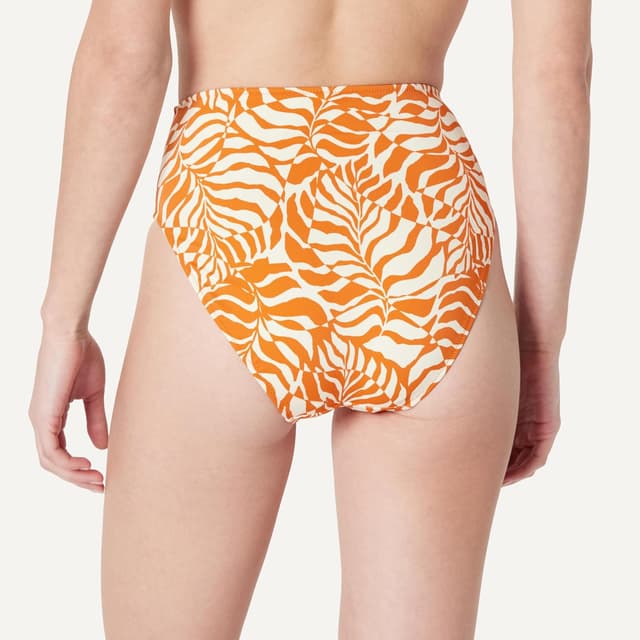 Detalle de Amazon Essentials Femme bas de bikini échancré taille haute
