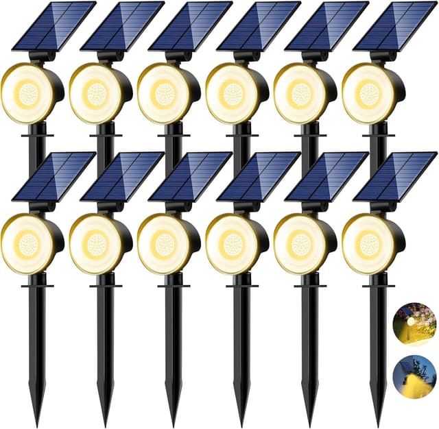 Imagen de nipify 12 Faretti Solari LED da Esterno 53 LED en OfertitasTOP