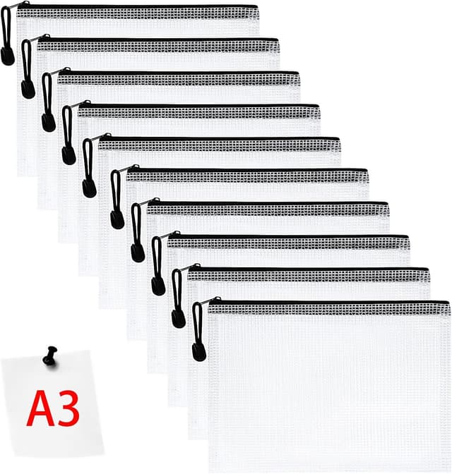 Detalle de Vicloon Borse file A3 10 pezzi zip