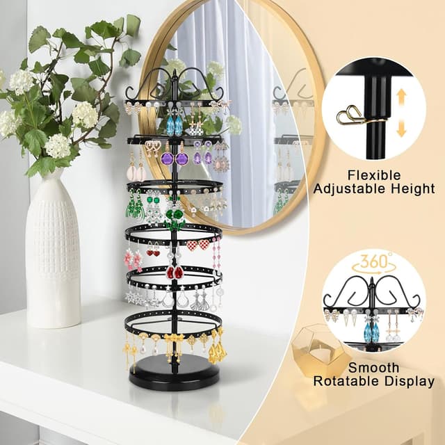 Detalle 2 de YYTECH 6 niveaux présentoir boucles d’oreille