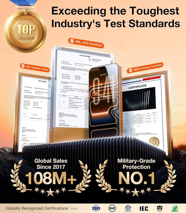 Thumbnail 1 de UltraGlass 9H+ Armor for iPhone 17 Pro Max ⚡