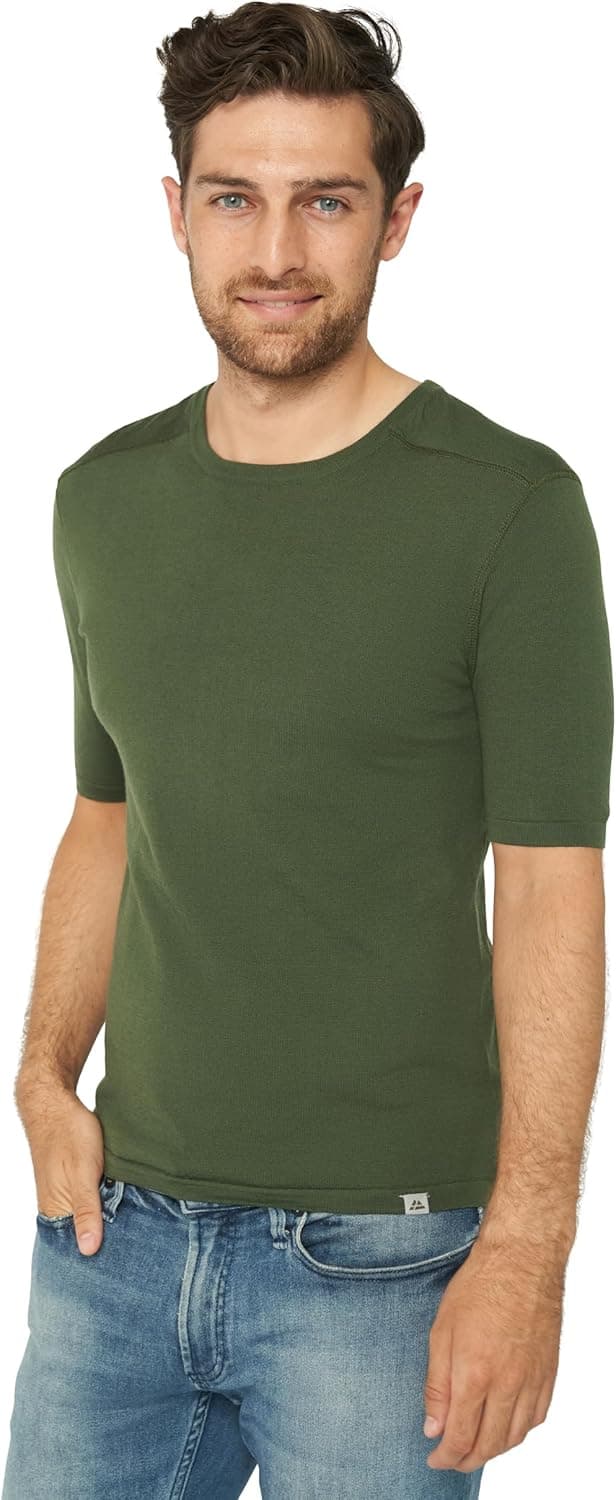 Detalle de DANISH ENDURANCE T-shirt couche de base en laine mérinos (manches courtes) pour homme