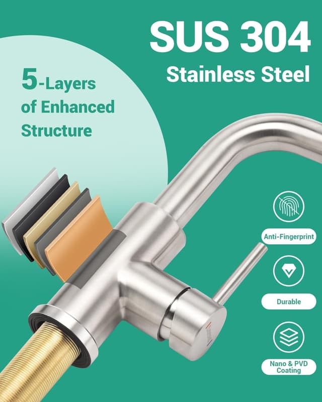 Thumbnail 5 de DAYONE Küchenarmatur SUS304 Ausziehbare Brause