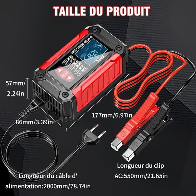 Thumbnail 6 de Testeur de batterie 12V 6A EAFC12V6A