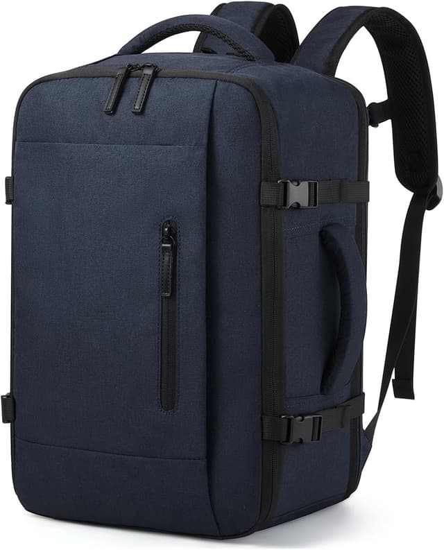 Detalle de LOVEVOOK Handgepäck Rucksack 40x30x20 cm – 14‑Zoll Laptopfach & Ryanair-kompatible Maße (dunkelblau)