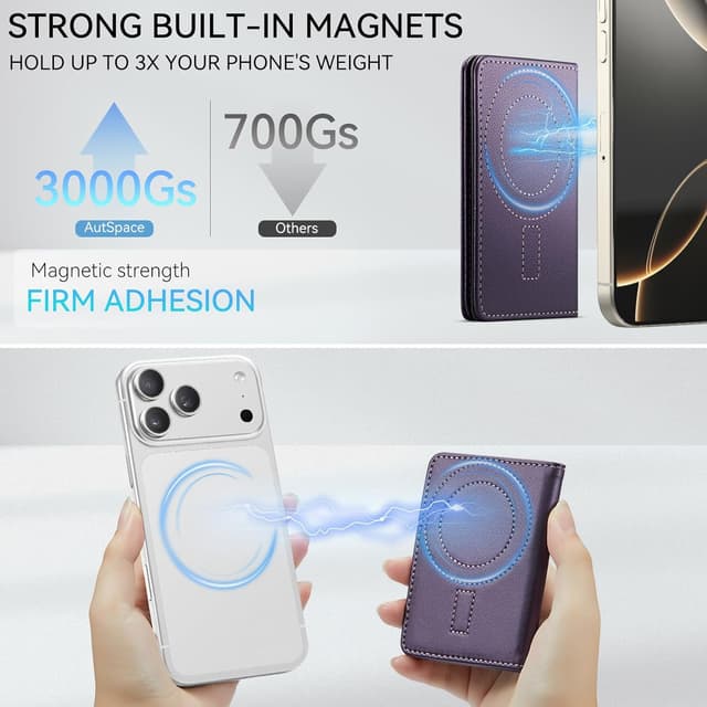 Detalle 2 de Vinich MagSafe Card Wallet, RFID Blocking