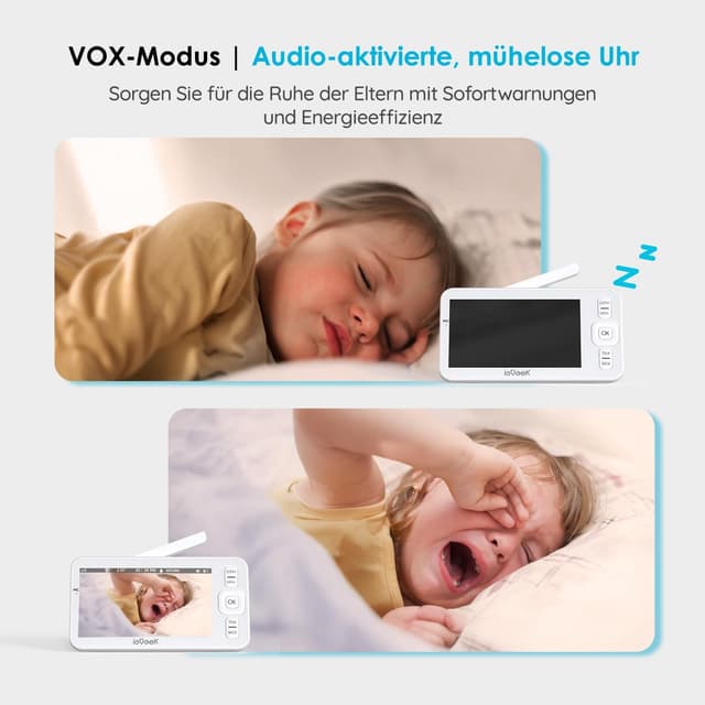 Thumbnail 5 de ieGeek Babyphone 1080P mit 5-Zoll-Display und PTZ