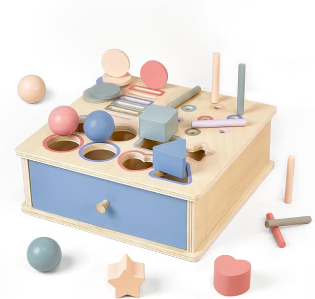 Imagen de Arbolisse 4‑in‑1 giocattolo Montessori forme e colori per 1–3 anni en OfertitasTOP