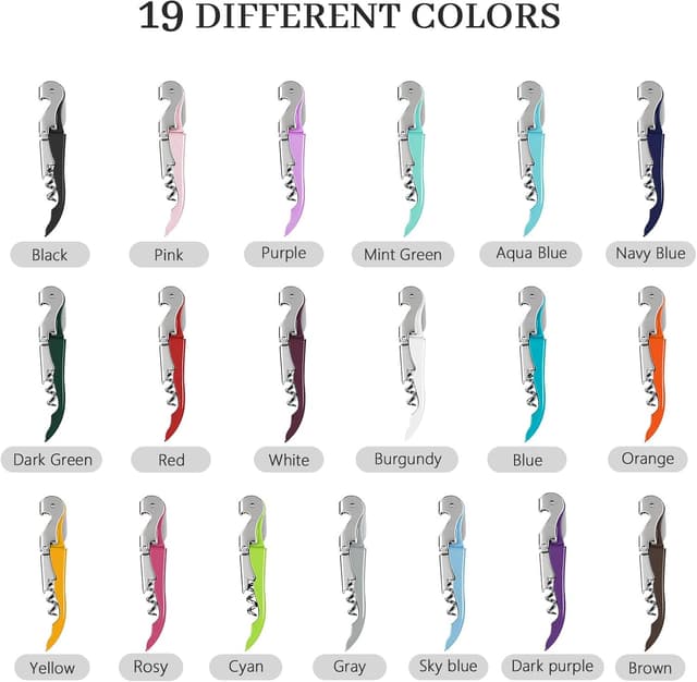 Thumbnail 6 de HYZ 2-Pack Wine Opener Waiter Corkscrew 🍷