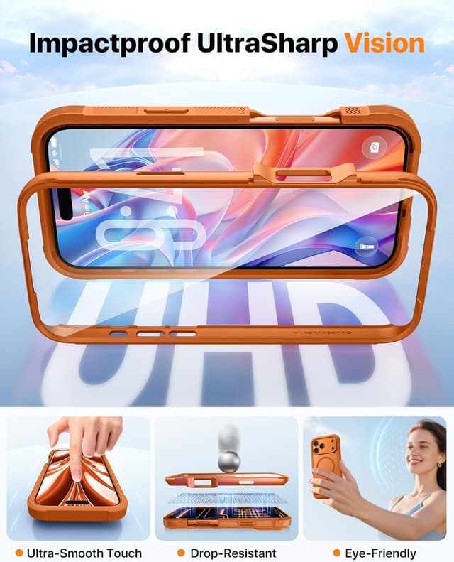 Thumbnail 4 de Diaclara iPhone 17 Pro Max magnetic case, orange