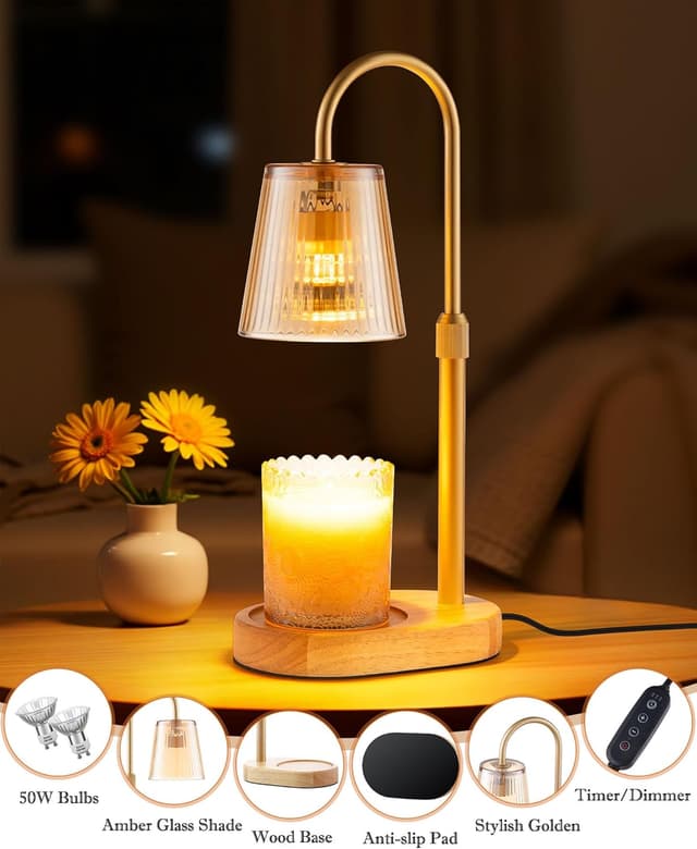 Thumbnail 6 de Adjustable Candle Warmer Lamp with Timer