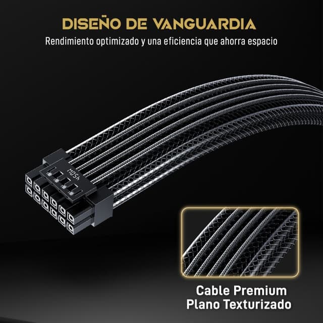 Detalle de Forgeon Reactor 750W fuente ATX 3.1