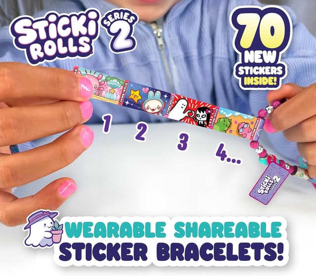 Detalle de STICKI ROLLS Sticki Bands 70 stickers 🎀