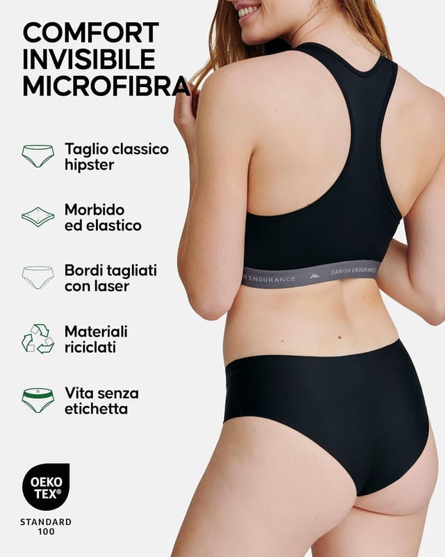 Thumbnail 1 de Danish Endurance Slip Invisibili Donna 3–5 pezzi