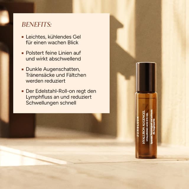 Thumbnail 1 de JUNGLÜCK Hyaluron Augengel Roll On 0,5% 🧴