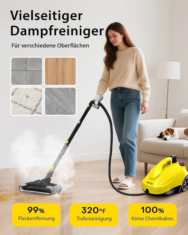 Thumbnail 4 de KROQO Dampfreiniger 5 m Kabel