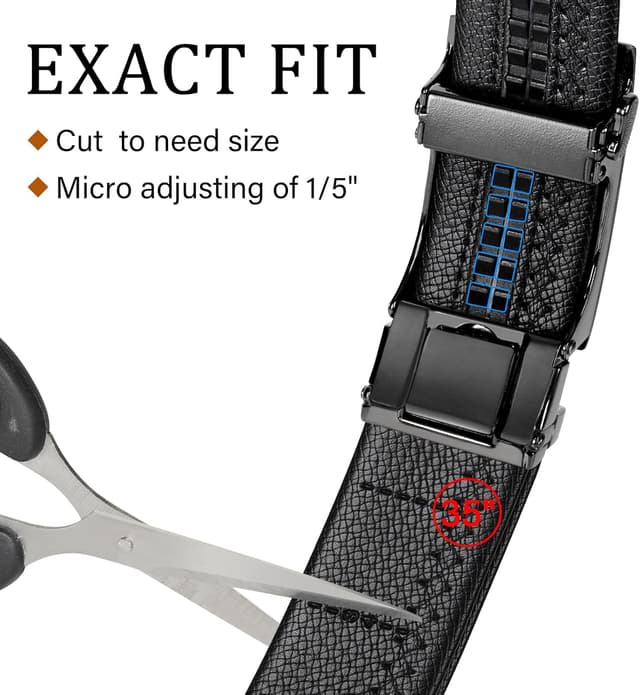 Thumbnail 3 de ITIEZY Ceinture Homme Cuir 35 mm