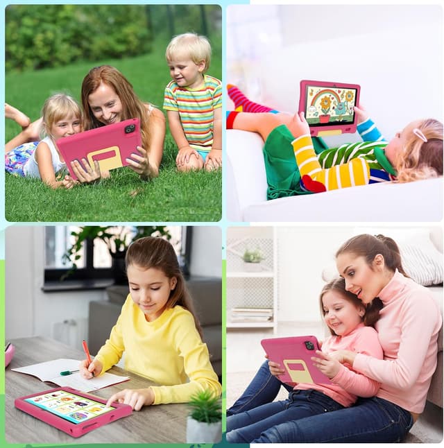 Thumbnail 6 de MUISOO 10 Inch Kids Tablet (Android 14) with 16GB RAM, 128GB Storage & Parental Controls – Pink