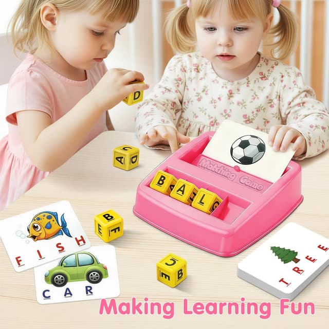 Detalle de HahaGift Spelling and Reading Toy 30 cards