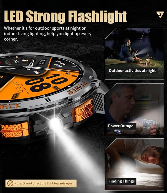 Thumbnail 2 de LIGE GPS Montre Connectée 1,43 pouces