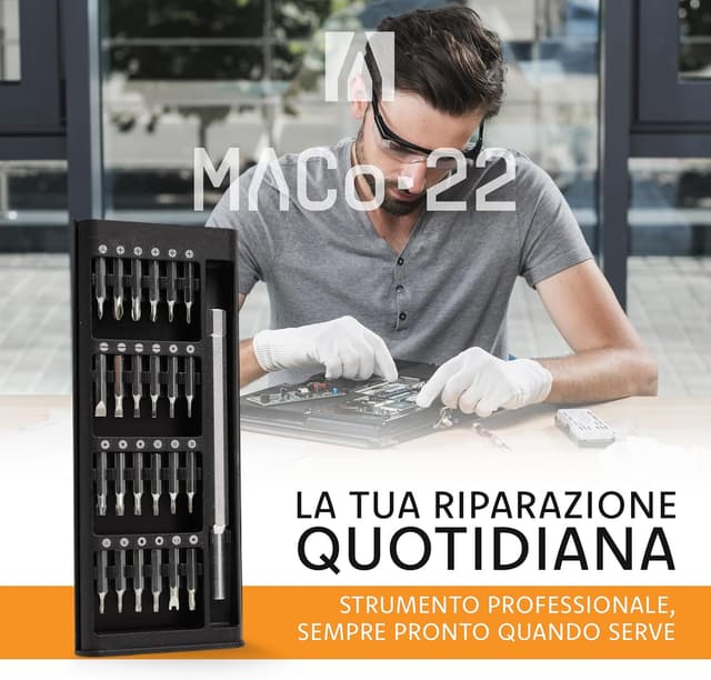 Thumbnail 6 de Set Cacciaviti di Precisione 24 in 1 con punte magnetiche per riparazioni elettronica e smartphone