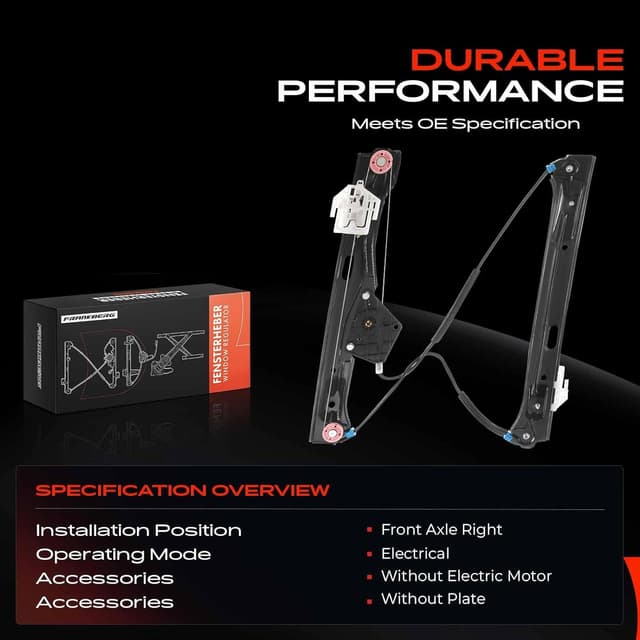 Thumbnail 3 de Frankberg Window Regulator Front Right Driver Side for BMW 1 Series F20