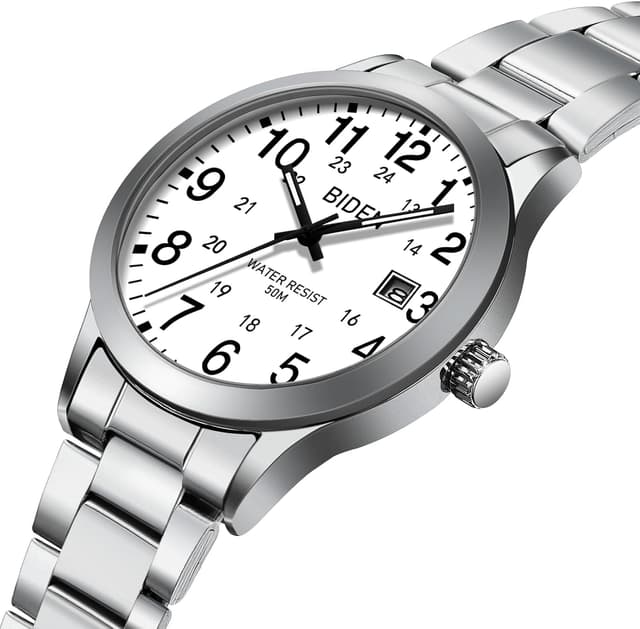 Detalle de LN LENQIN Herren Uhr Edelstahl 40 mm