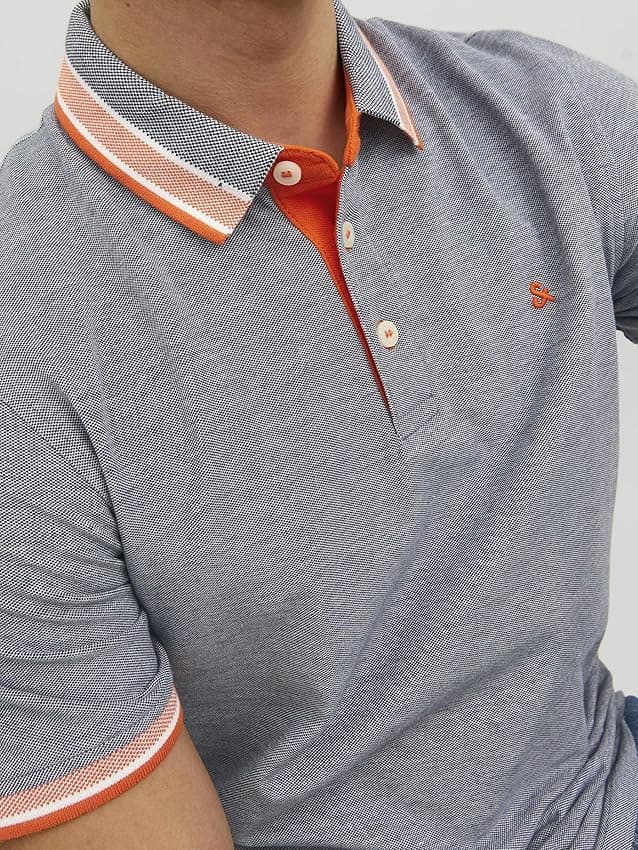 Thumbnail 5 de Jack & Jones Jjepaulos Polo Gris Hombre XXL