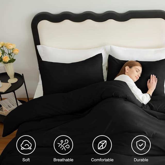 Thumbnail 3 de CozyLux Queen Comforter Set 88x88