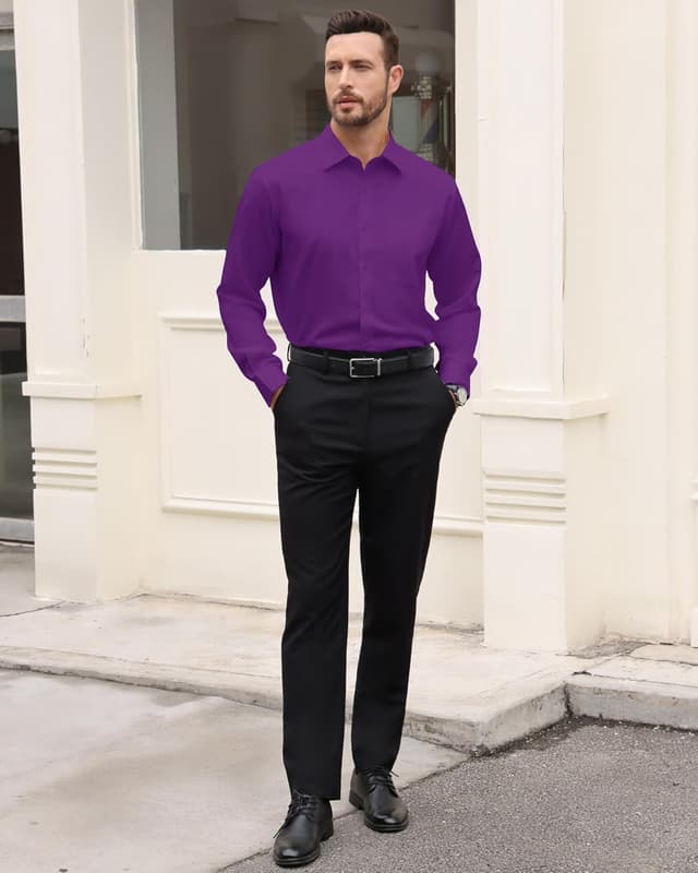 Detalle de J.VER Hemd Herren Langarm Regular Fit mit Stretch