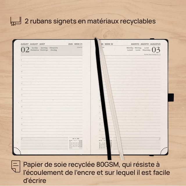 Detalle 2 de POPRUN Agenda 2026 A5 journalier 12 mois