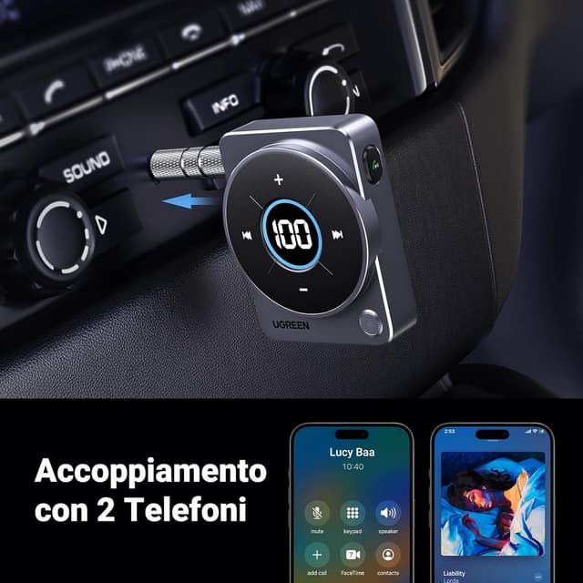 Thumbnail 5 de UGREEN Ricevitore Bluetooth 5.4 Auto
