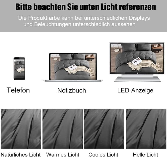 Detalle de Soifox Kissenbezug 40x40 im 2er-Set (Kopfkissenbezug) – Anthrazit, 100% Mikrofaser, bügelfrei mit Reißverschluss