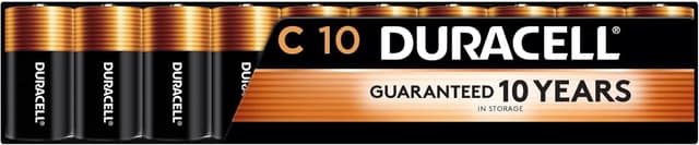 Imagen de Duracell Coppertop C 10-Count Alkaline Batteries en OfertitasTOP
