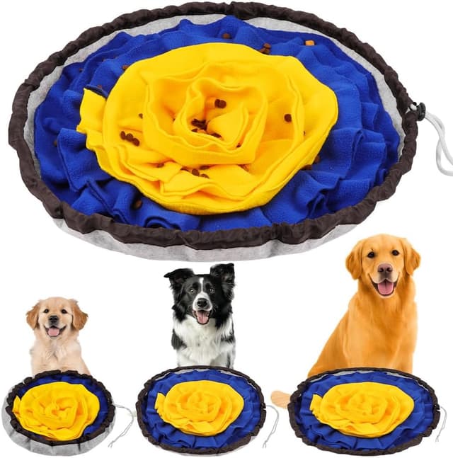 Detalle de AYESY Tappeto Olfattivo Cane da 48 cm, antiscivolo con coulisse per l’allenamento al fiuto