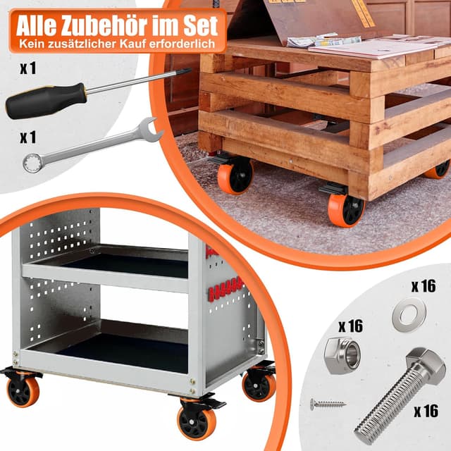 Thumbnail 6 de Asibaade Schwerlastrollen 100 mm bis 600 kg