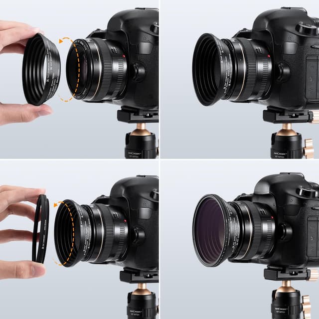 Thumbnail 6 de K&F CONCEPT 18-teiliges Filteradapter-Set mit Step-Up/Step-Down-Ringen (für Canon, Nikon, Sony, Sigma, Tamron)
