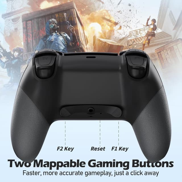 Thumbnail 4 de CHEREEKI PS4 Controller Bluetooth mit 2 Tasten