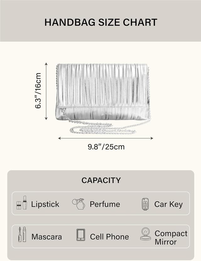 Thumbnail 6 de BABEYOND clutch bag 9.8 inch elegant