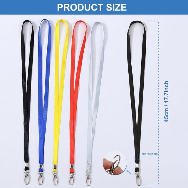 Detalle de ROSSHINE lanyards 100 pack, 46 cm nylon