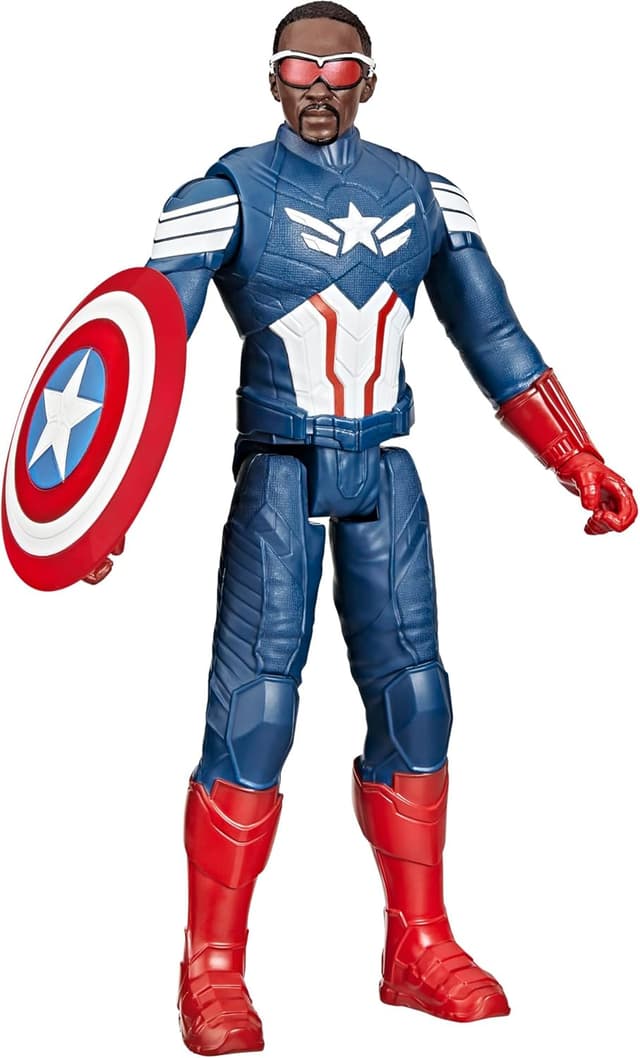 Detalle de Captain America Action-Figur (Titan Hero Serie) „Brave New World“ – inkl. Schild im Großformat