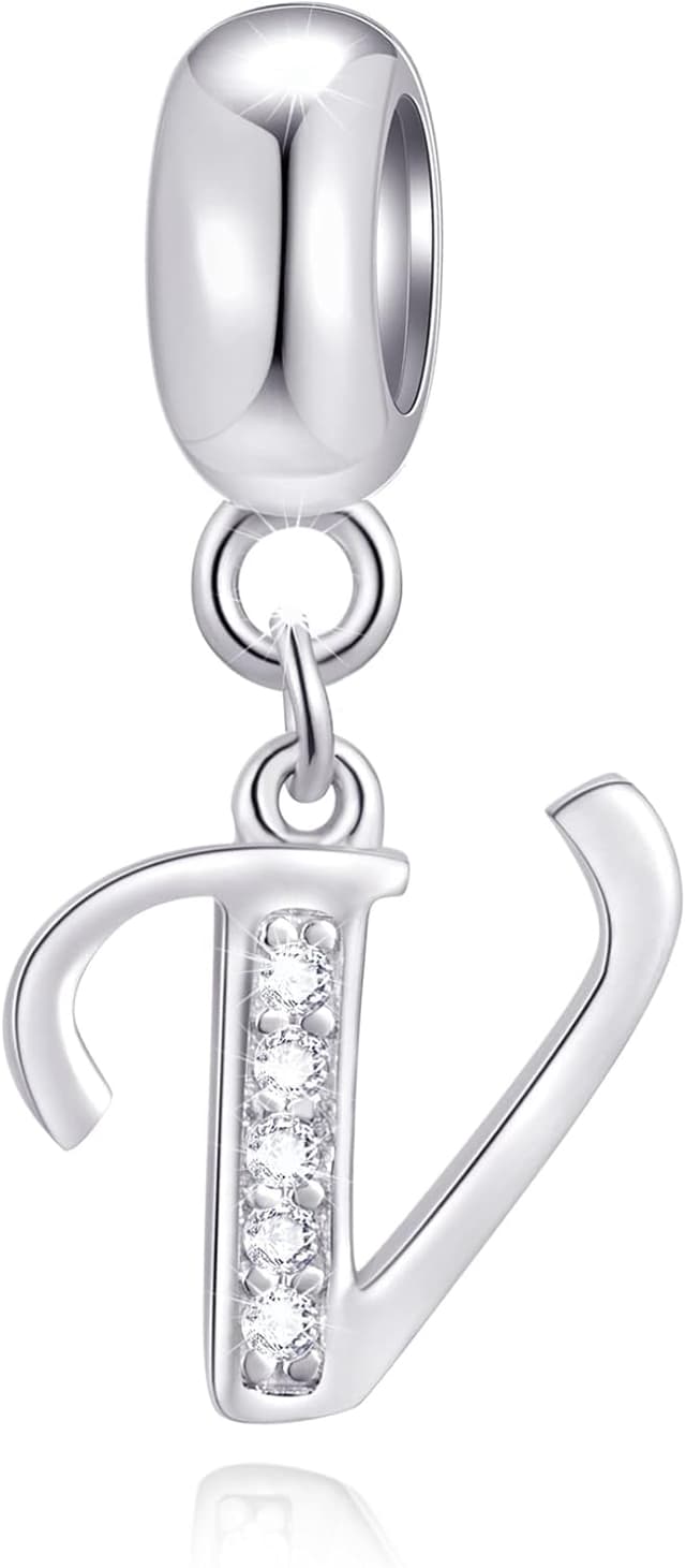 Thumbnail 6 de GLOWDAS Y Letter Sterling Silver CZ Charm 23mm