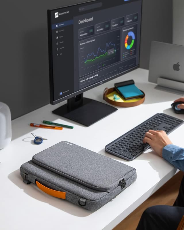 Detalle de tomtoc 14-inch Laptop Sleeve with CornerArmor 360° protection for MacBook Pro M-series & Surface