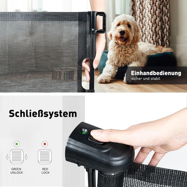 Detalle 2 de Hawthyhome Treppenschutzgitter 140 cm đȘ